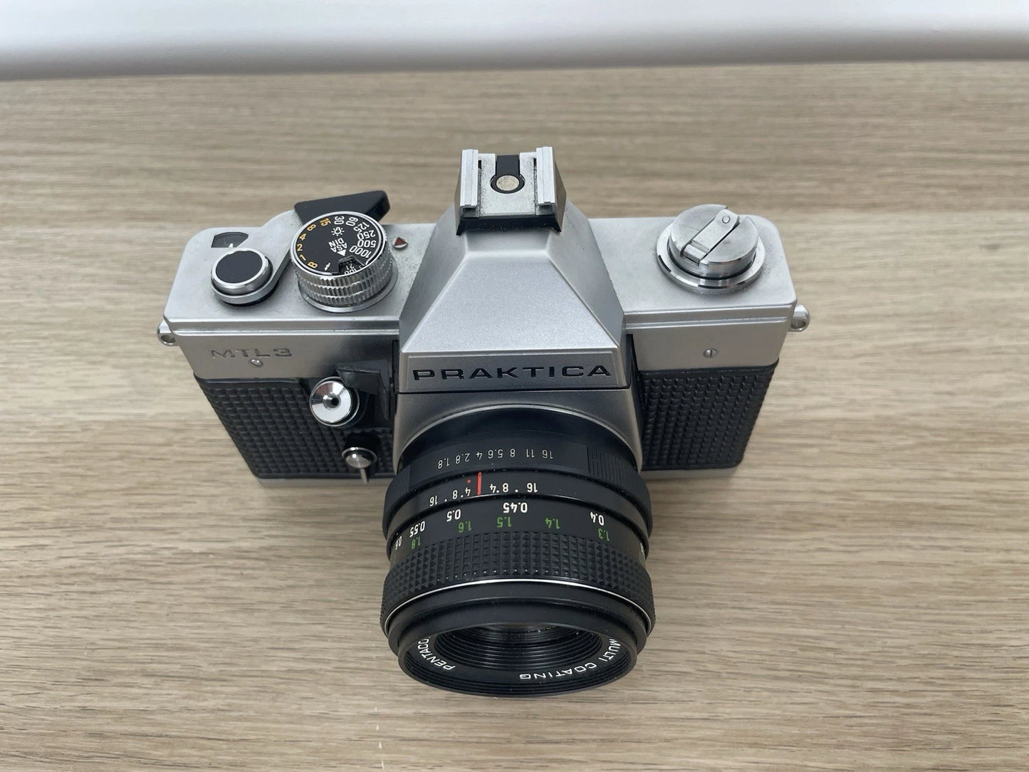 Fotocamera Analogica Praktica MTL 3 Vintage Obiettivo Pentacon Auto 1.8/50 Multi