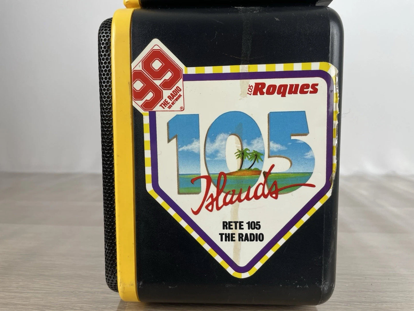 Boombox Radio Philips Double Deck Stereo Radio Cassette Recorder D8304 Gialla