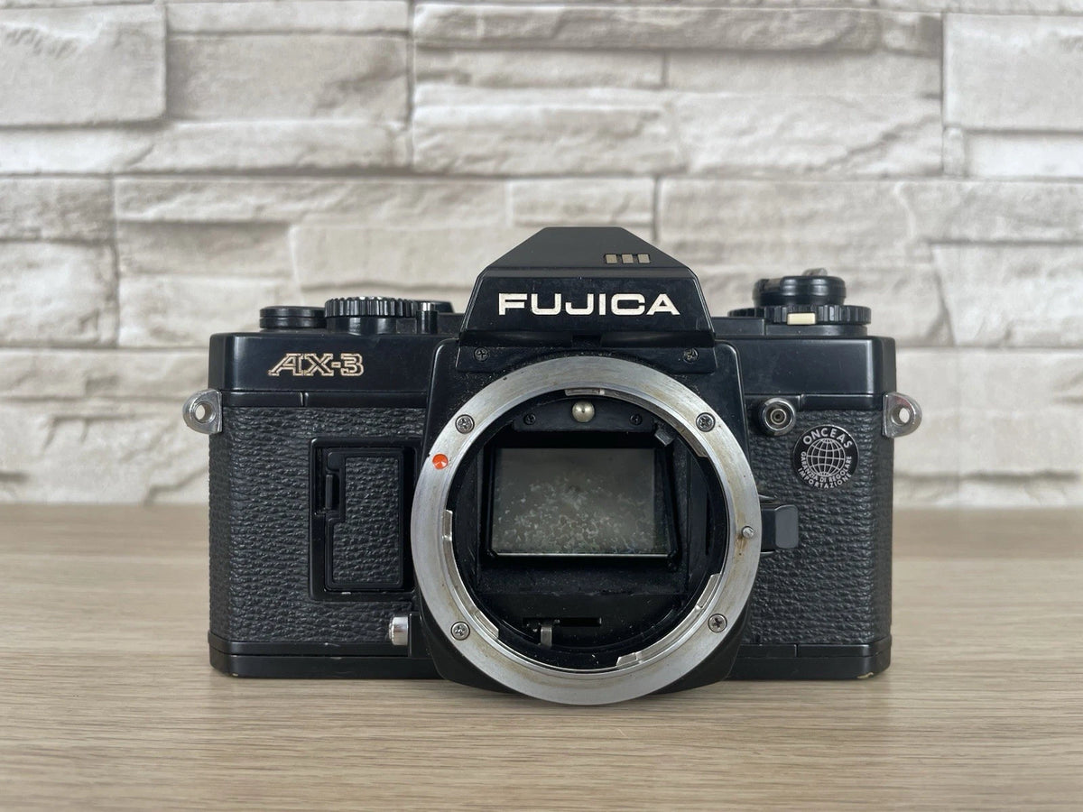 Fotocamera Analogica Fujica AX-3 35mm Reflex Solo Corpo Macchina Nero Pellicola