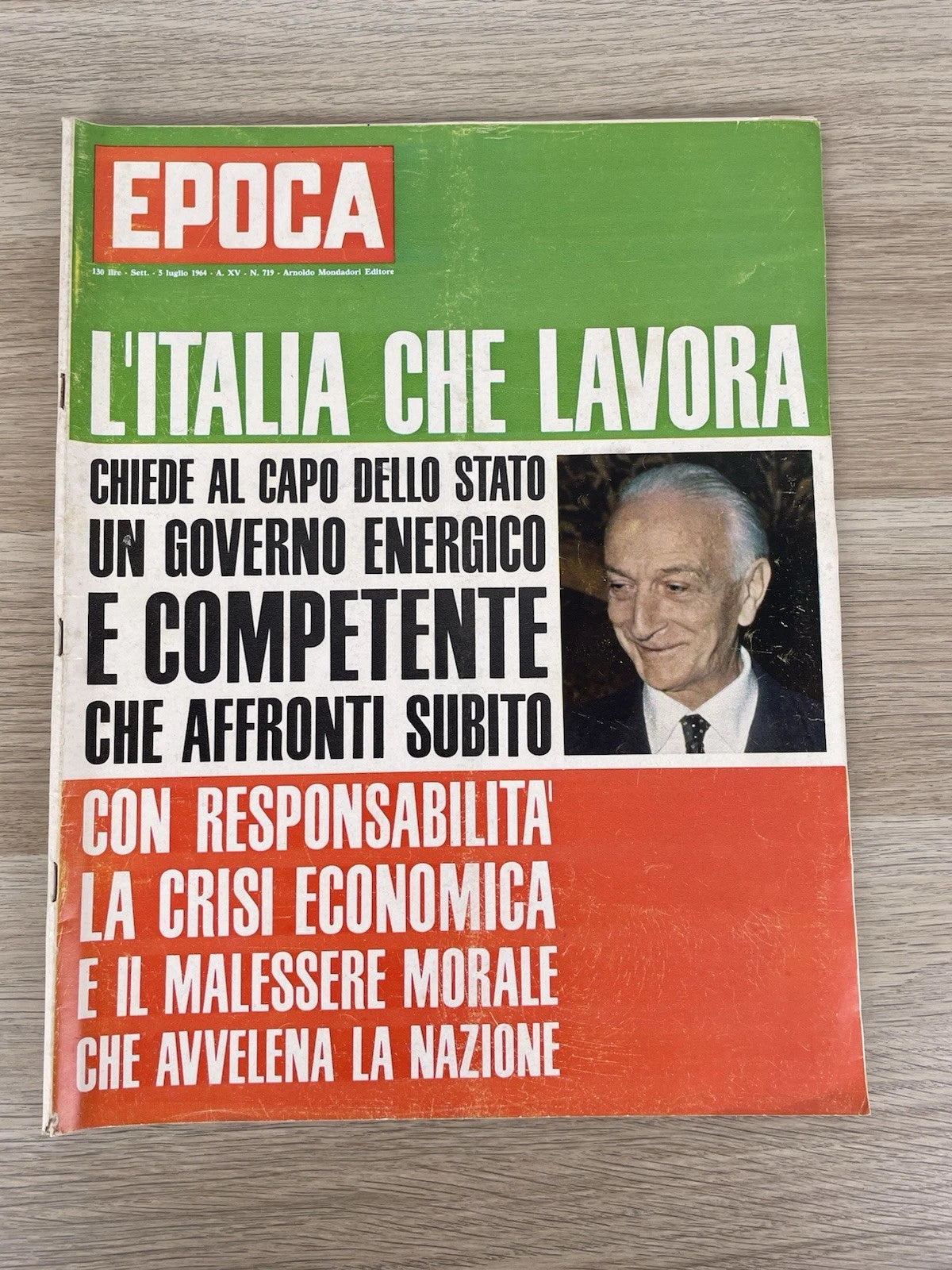 Rivista Epoca 05 Luglio 1964 N. 719 A.XV Arnoldo Mondadori Editore Vintage