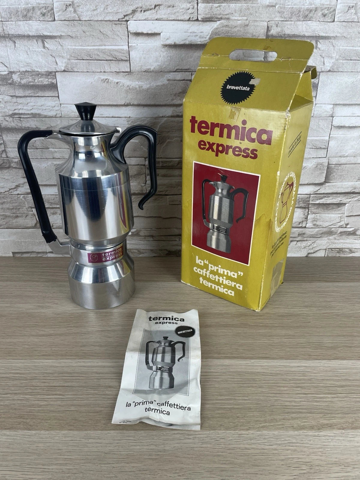 Caffettiera Termica Express La Signora Vintage Anni 60 Con Scatola E Istruzioni