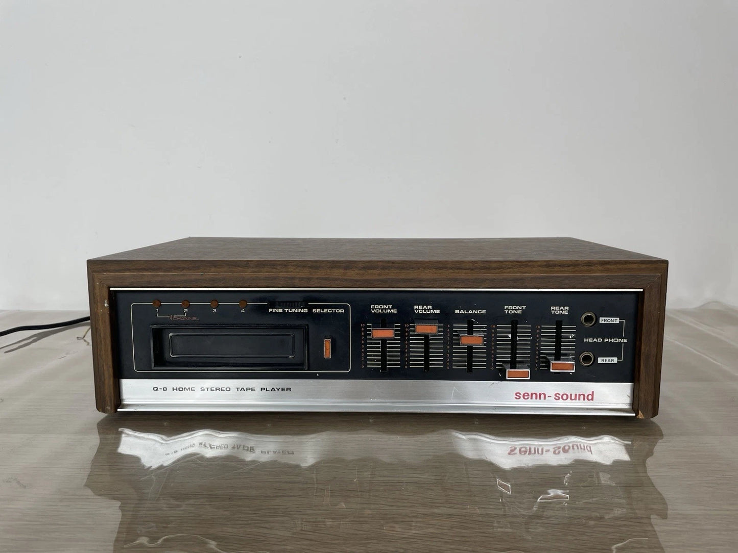 Lettore Cassette Amplificatore Q-8 Home Stereo 8 Tape Player Senn Sound Heq-201