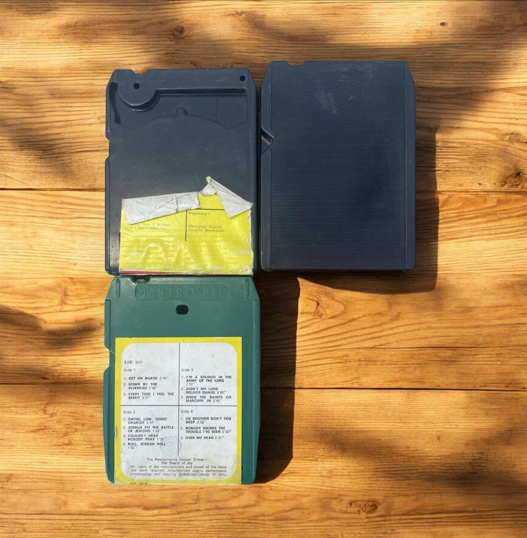 Lotto 3 Cassette Stereo 8 Gospel Spirituals Saturday Night Fever Autori Vari