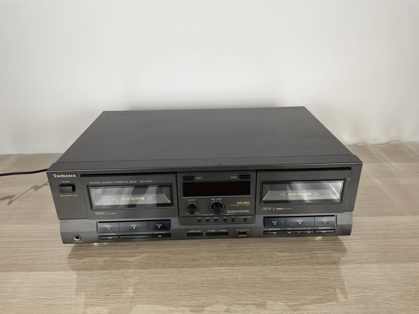 Piastra Cassette Technics RS- TR313 Grigio Lettore Deck 1 Deck 2 Anni 90