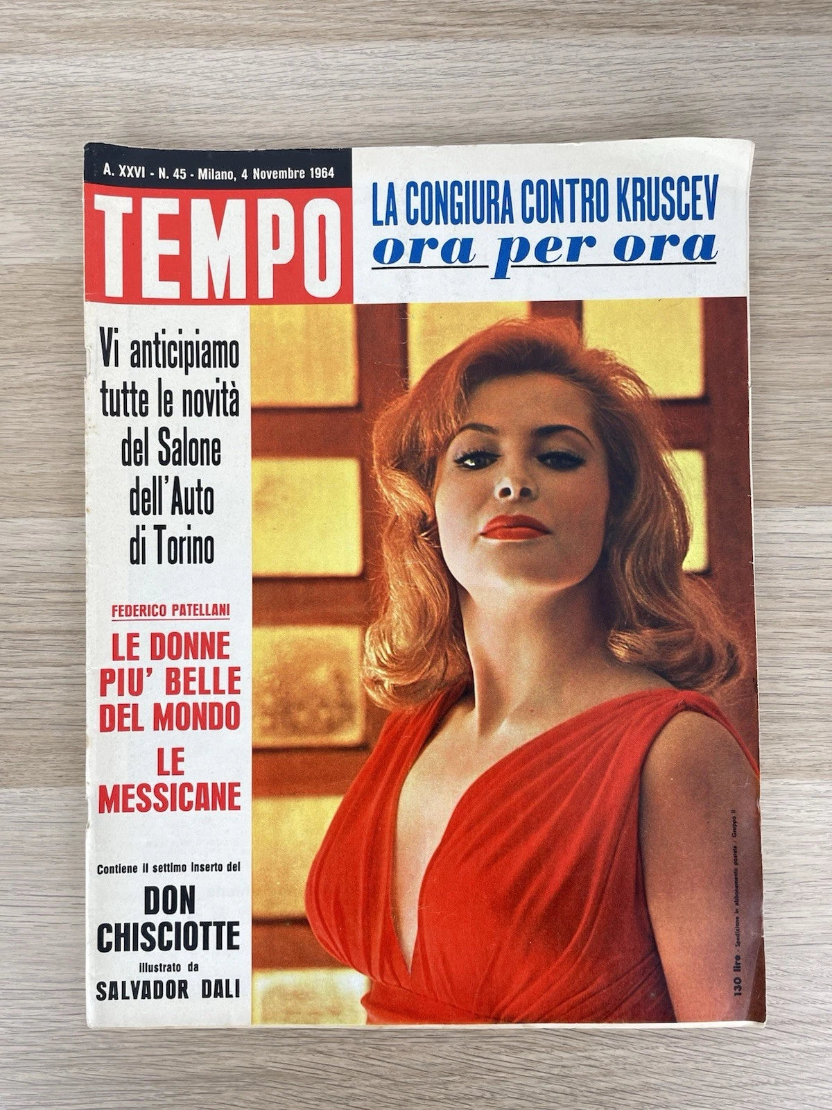 Rivista Tempo 4 Novembre 1964 N. 45 A.XXVI Mondadori Palazzi Editore Vintage