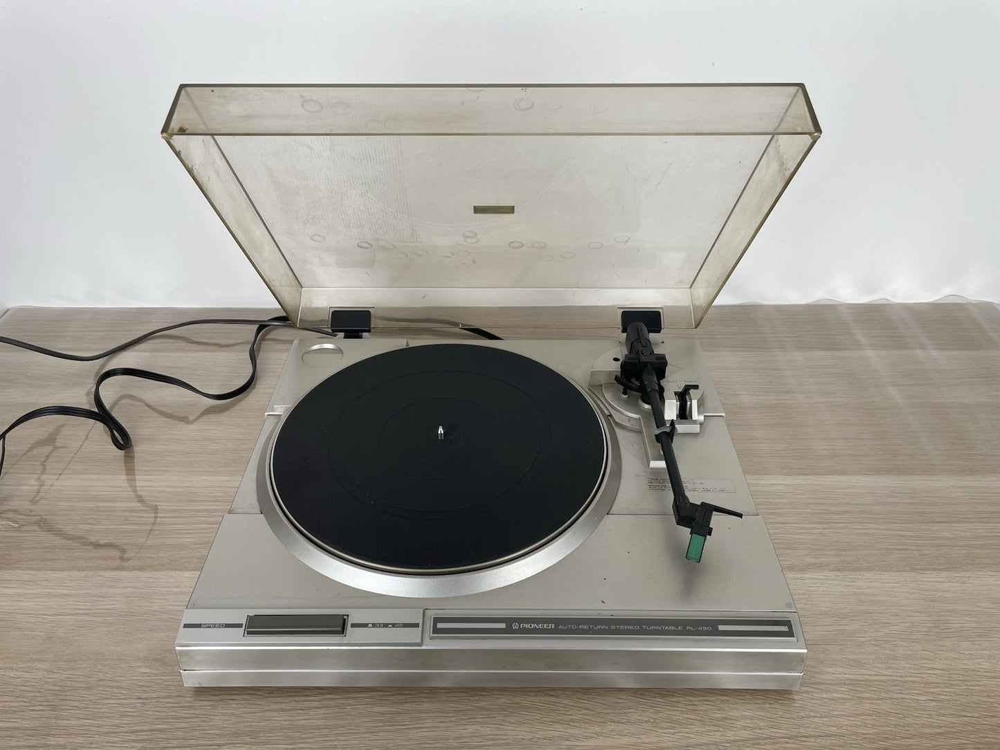 Giradischi Pioneer PL-450 Vintage Giappone Anni 80 Per Vinili Dischi 33 45 Giri