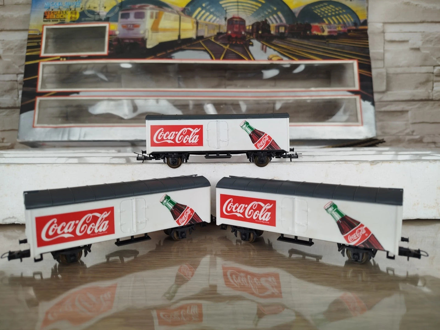 Trenino Elettrico Lima Coca Cola Santa Fe Vintage HO con Scatola Originale