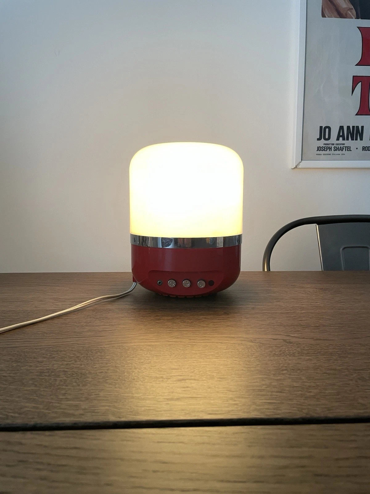 Radio Lampada 60s Europhon Design Adriano Rampoldi Vintage Space Age Rossa