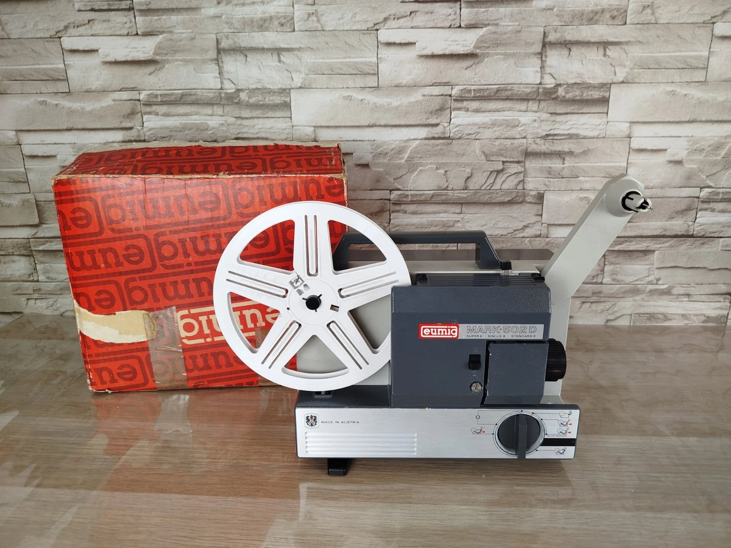 Proiettore Eumig Mark 502 D Per Pellicole Super 8 Vintage Epoca Anni 60 Nero