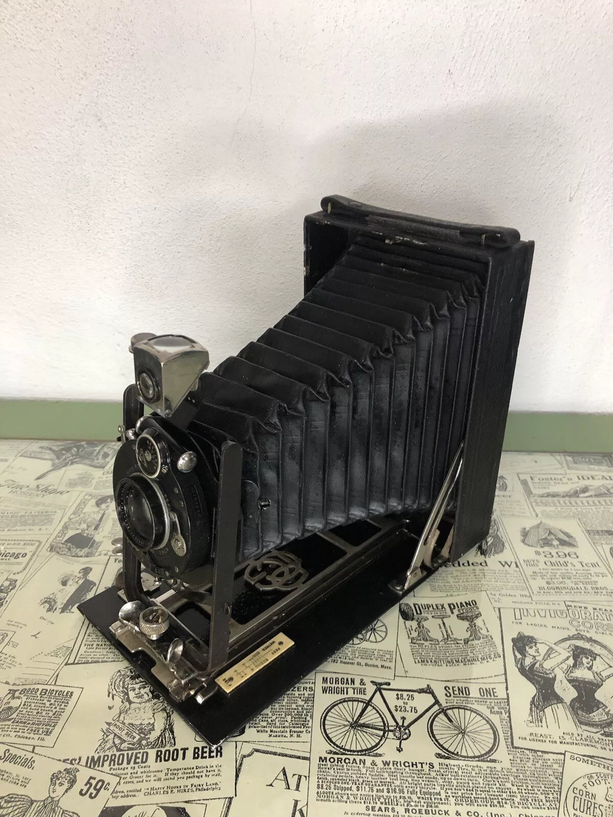 Antica Fotocamera a Soffietto CP Goerz Berlin da Studio Con Obiettivo Epoca 900’