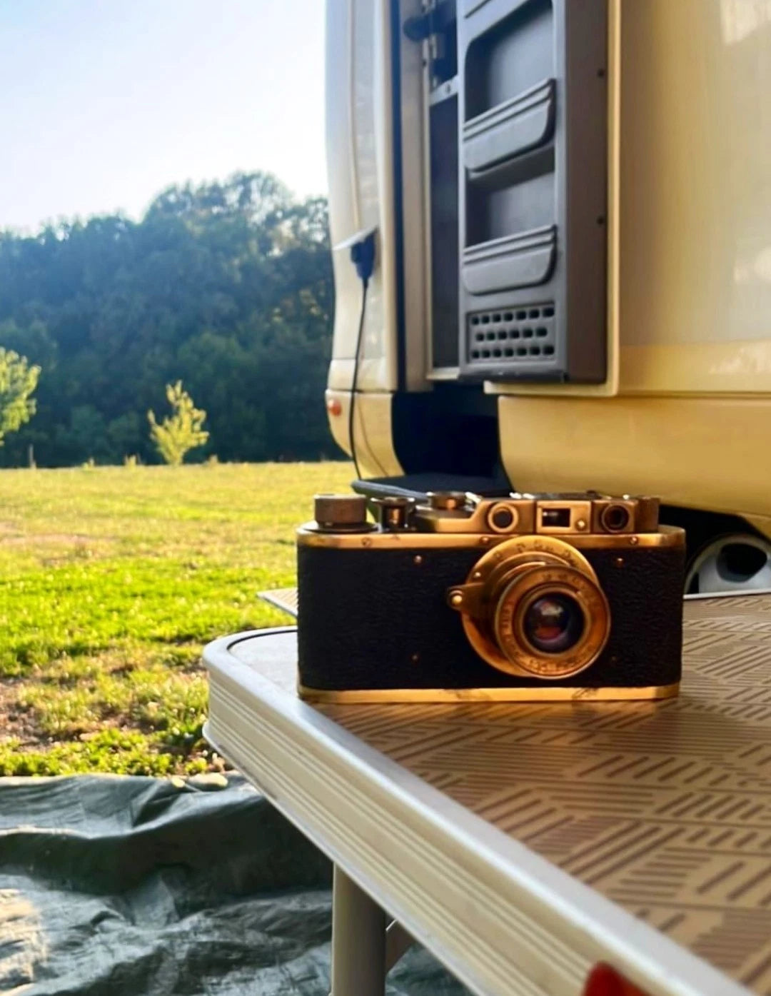 Fotocamera Analogica Leica IIIa Ernst Leitz Wetzlar Anni 30 Matricola 303617 Oro