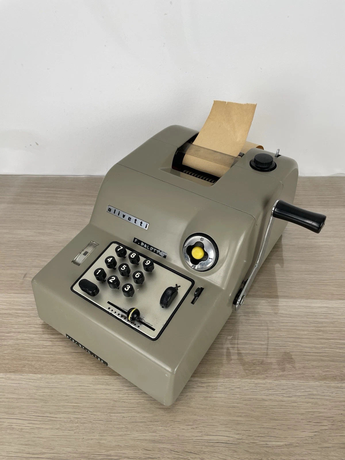 Olivetti Summa 15 Calcolatrice Meccanica Manuale Vintage Design Marcello Nizzoli