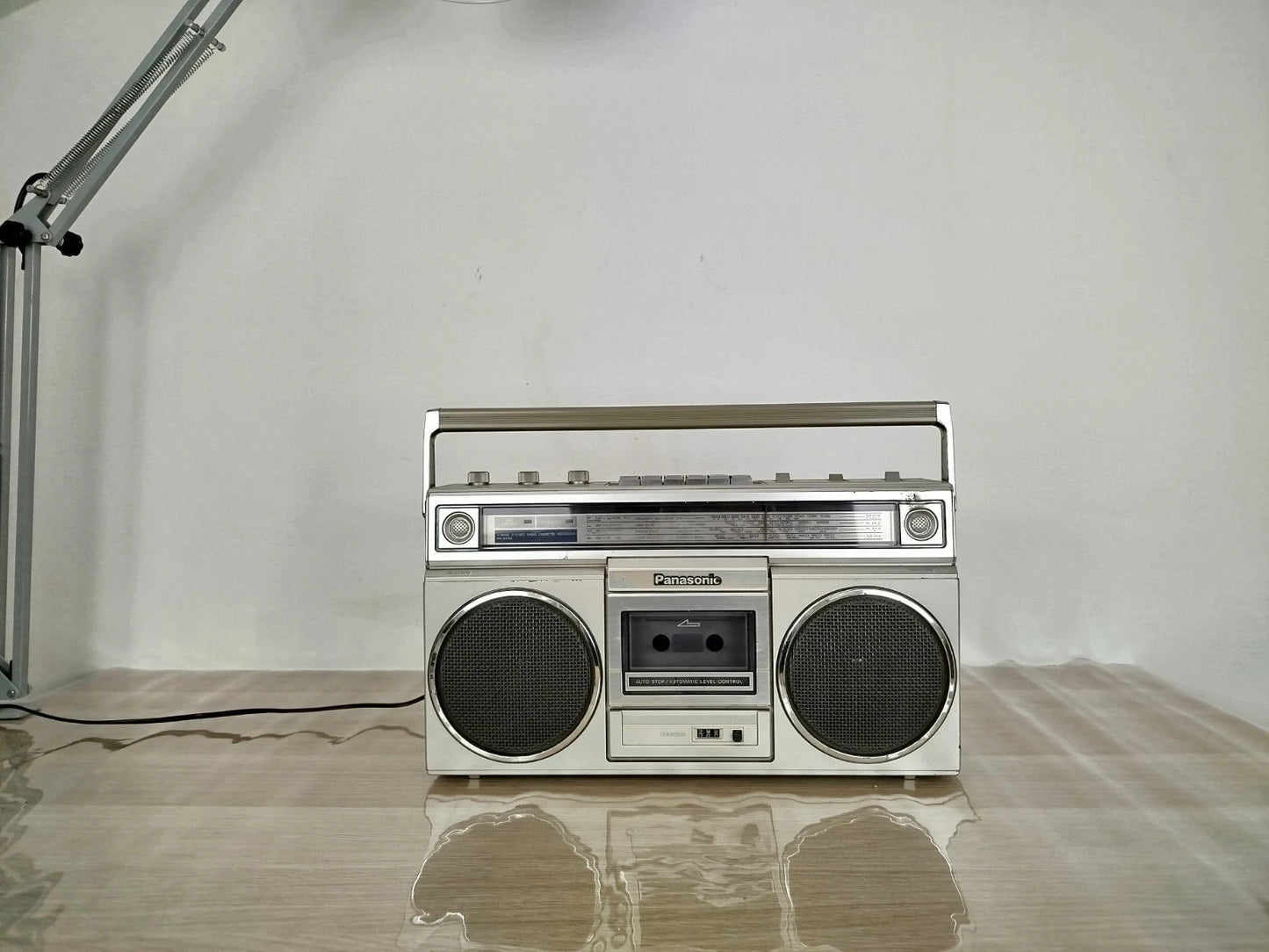 Boombox Ghettoblaster Radio Portatile Panasonic RX-5010LS Argento FM AM E Cavo