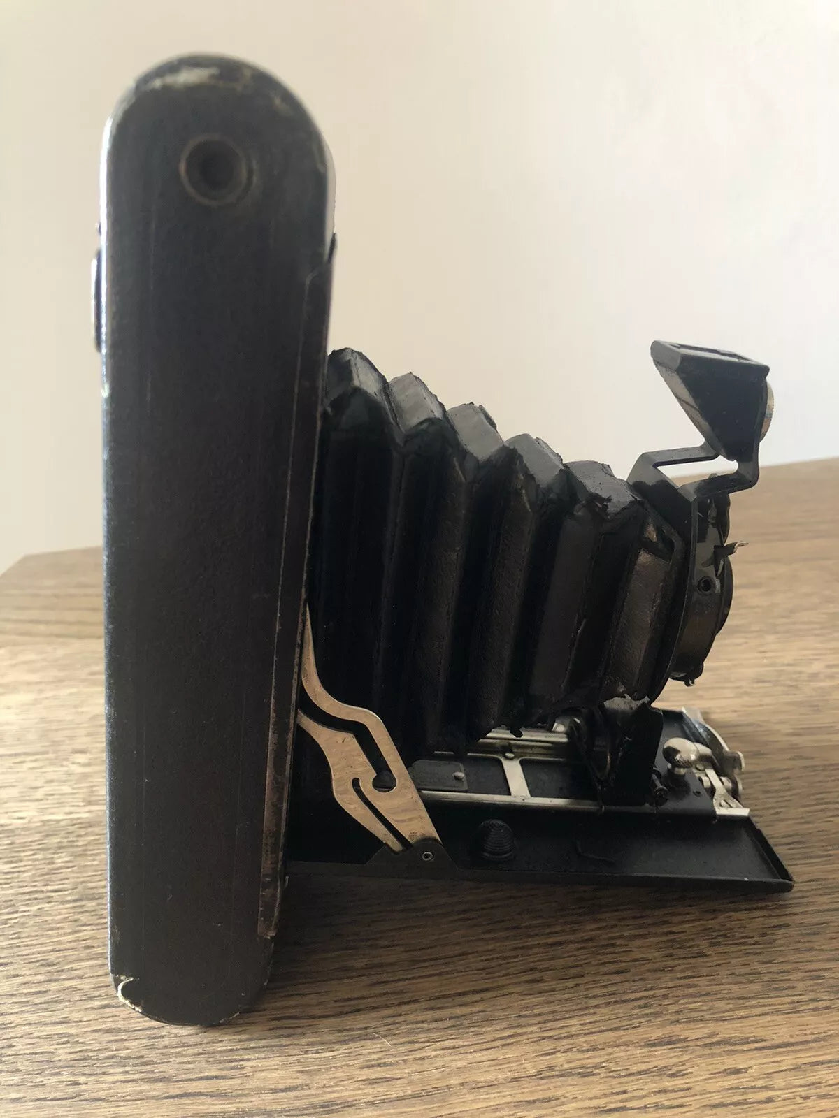 Antica Fotocamera a Soffietto Kodak Ball Bearing Shutter EKc Epoca 1910 USA Raro