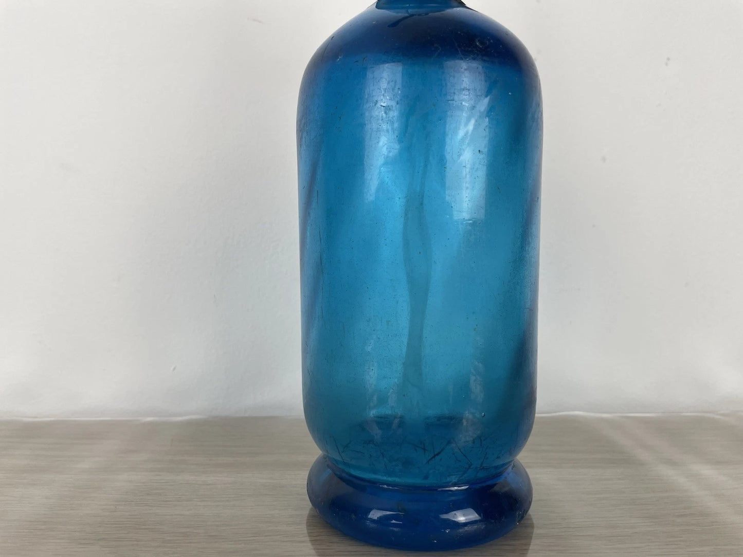 Antico Autoseltz Vetro Sifone Seltz La Torinese Torino Gualdi Correggio Blu