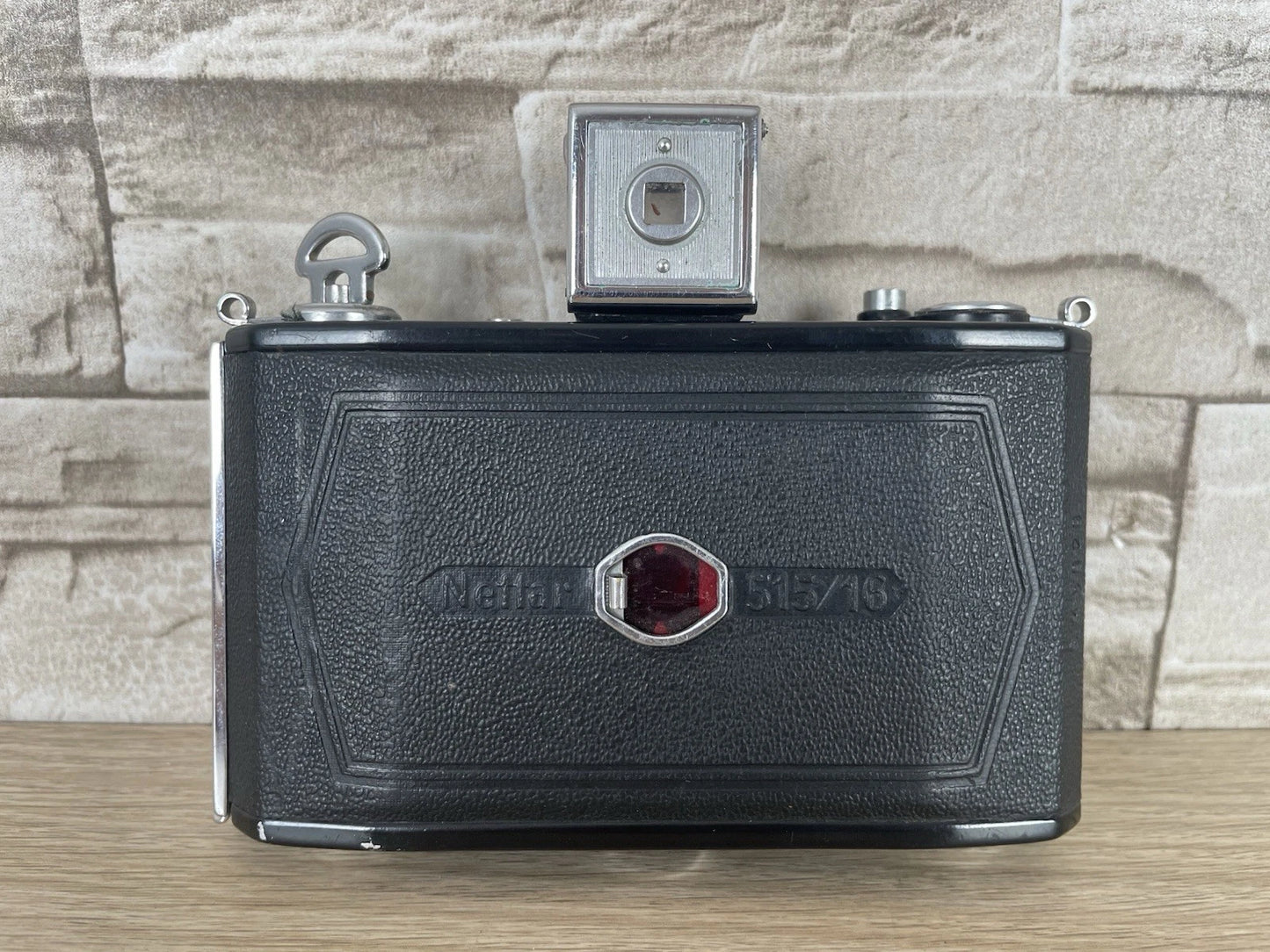 Fotocamera A Soffietto Zeiss Ikon Nettar 515/16 Vintage Anni 40/50 Nera 6x6
