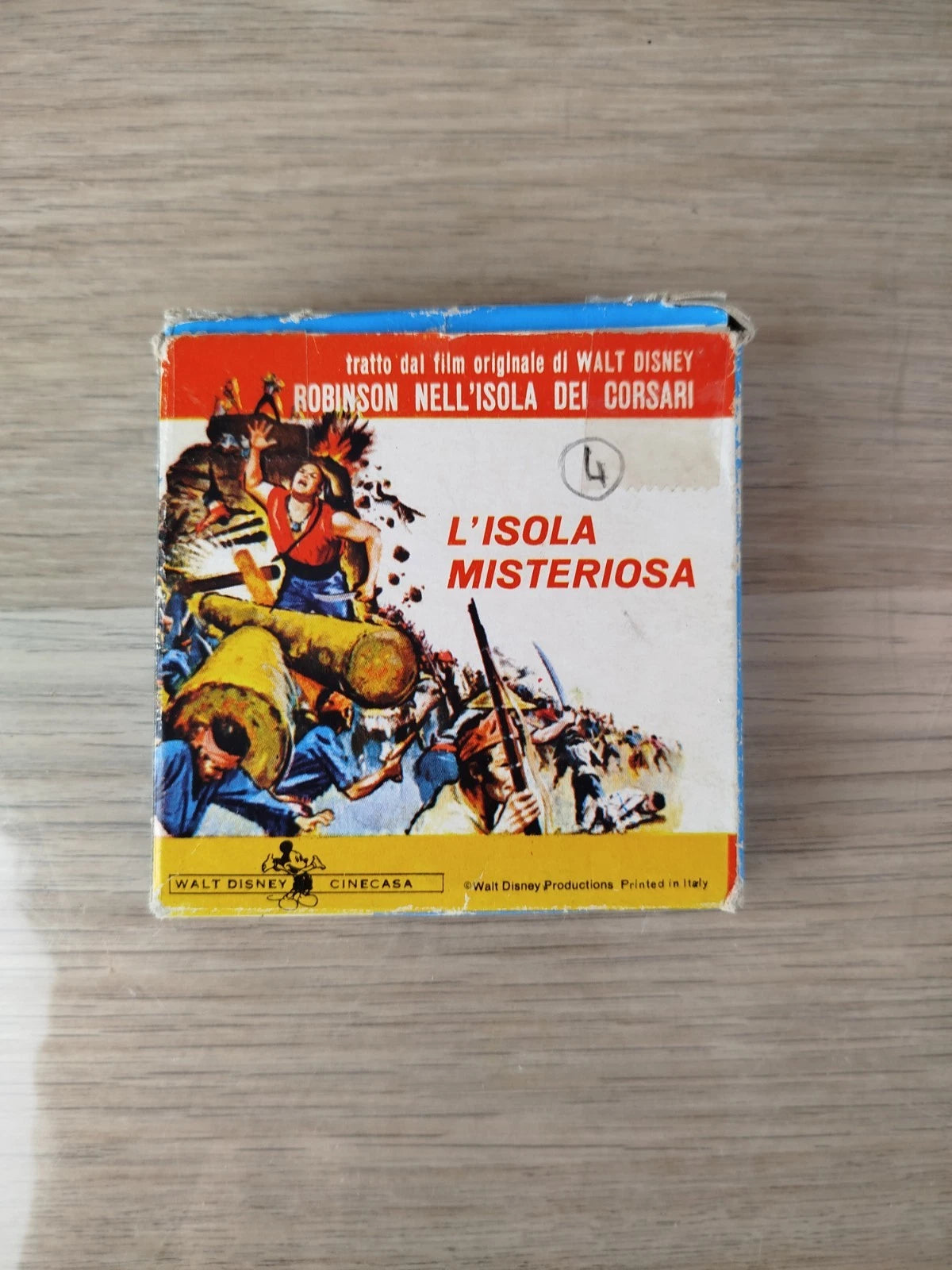 Pellicola Super 8 Film L'Isola Misteriosa Walt Disney Robinson Nell'Isola Raro