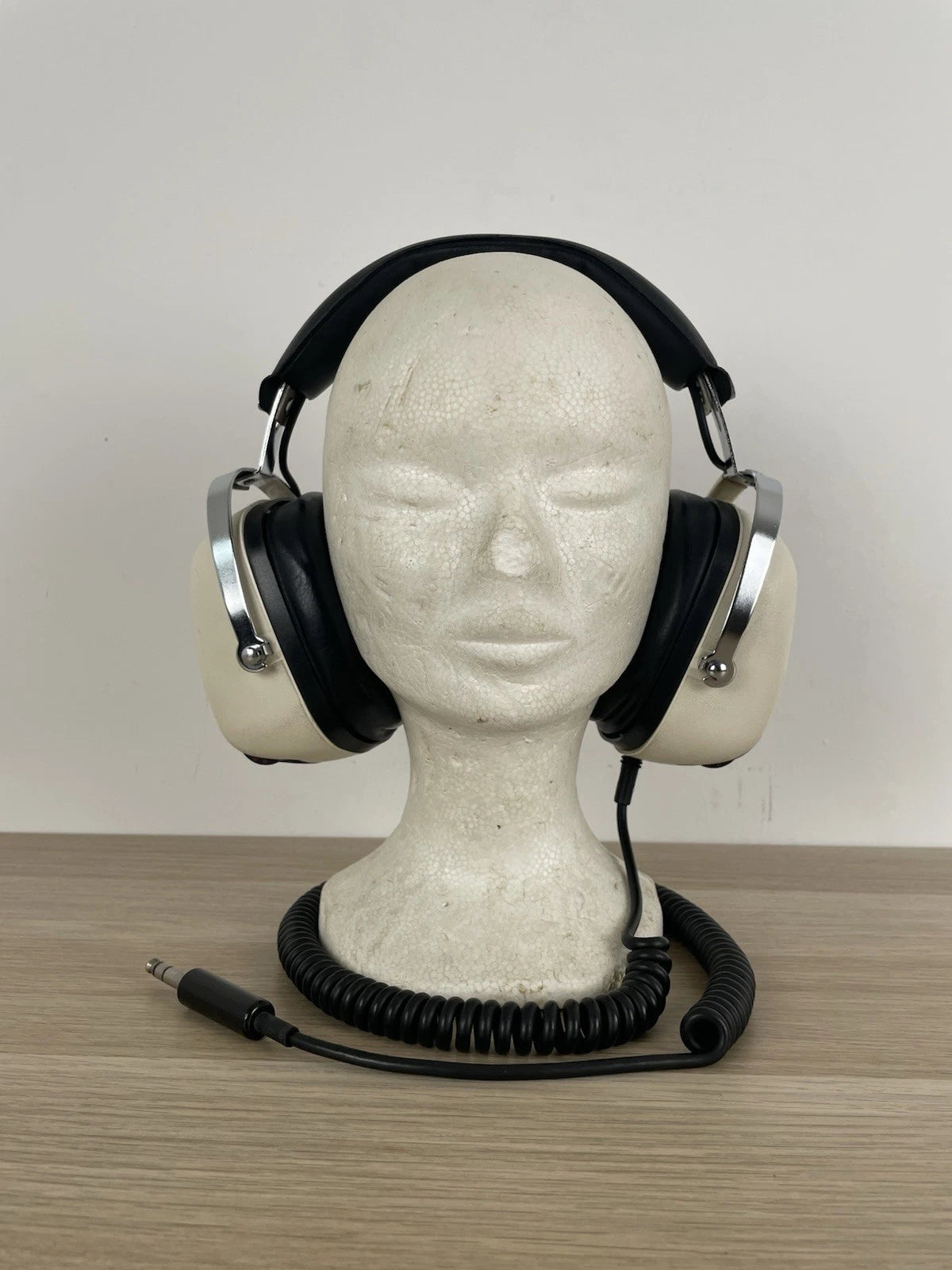 Cuffie Sansui SS L3 Vintage Epoca Anni 70/80 Giappone Bianco Testa Polistirolo