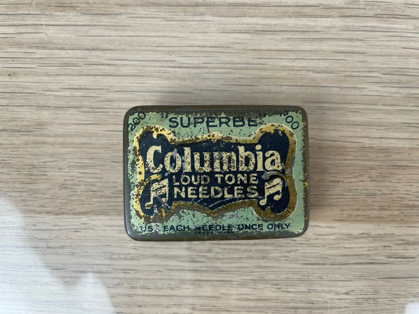 Antiche Puntine Per Grammofono Superbe Columbia Loud Tone Needles Epoca Scatola