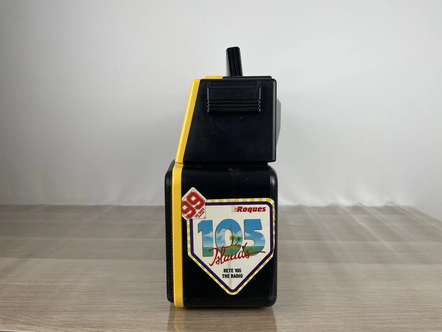 Boombox Radio Philips Double Deck Stereo Radio Cassette Recorder D8304 Gialla