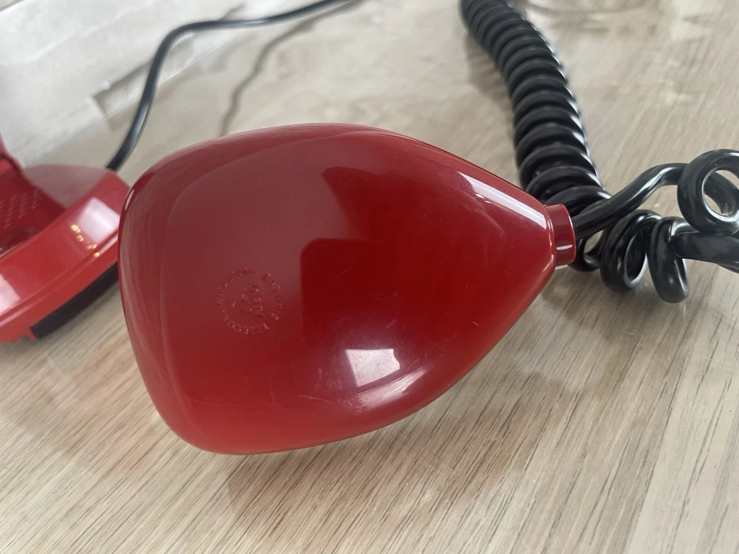 Telefono Grillo Rosso Bordeaux Design Zanuso Sapper Vintage A Disco Siemens Auso