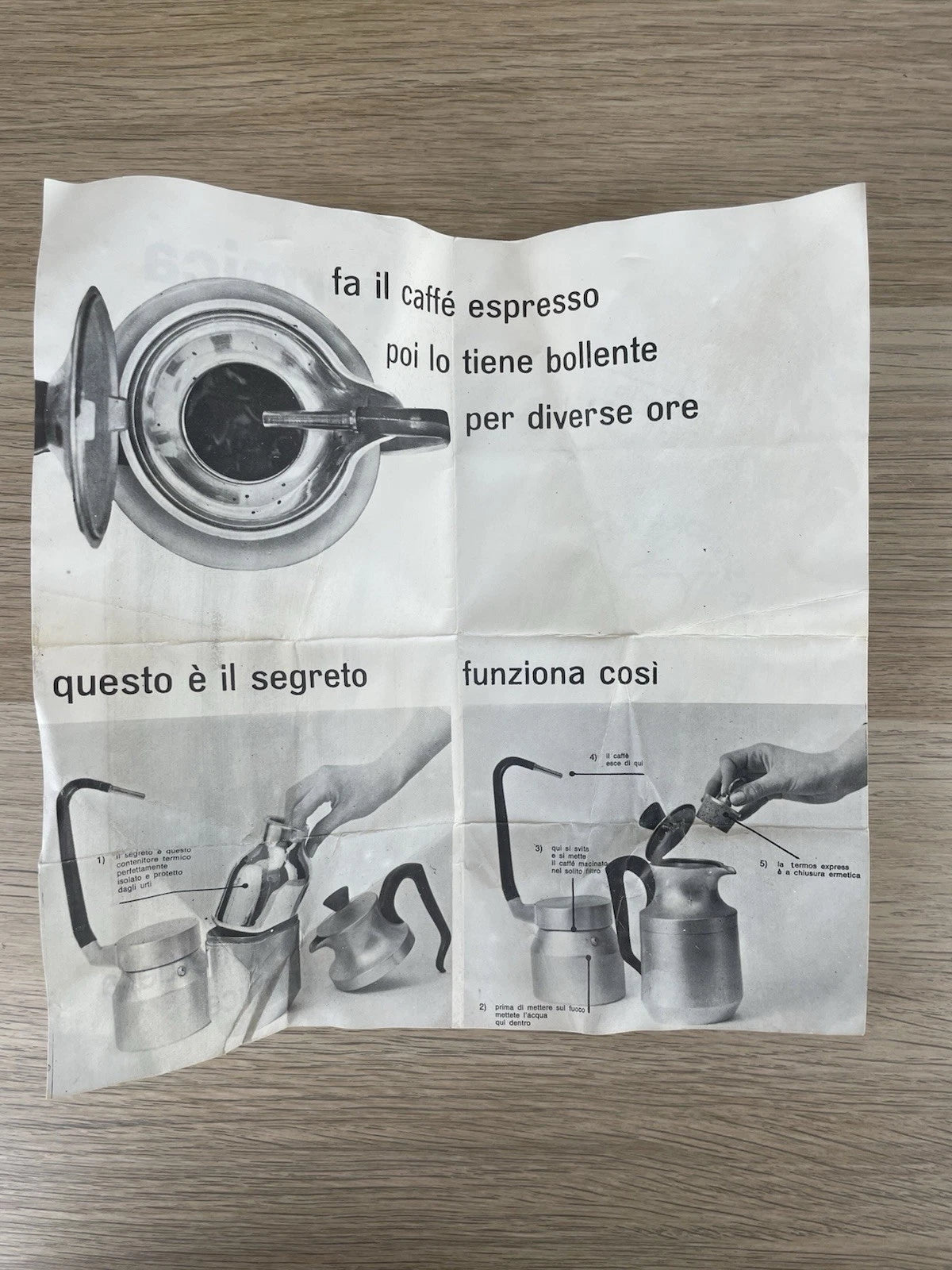 Caffettiera Termica Express La Signora Vintage Anni 60 Con Scatola E Istruzioni