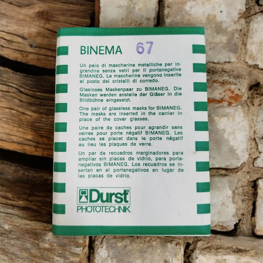 Durst Binema 67 Due Mascherine Metalliche Per Ingranditore Senza Vetri Bimaneg