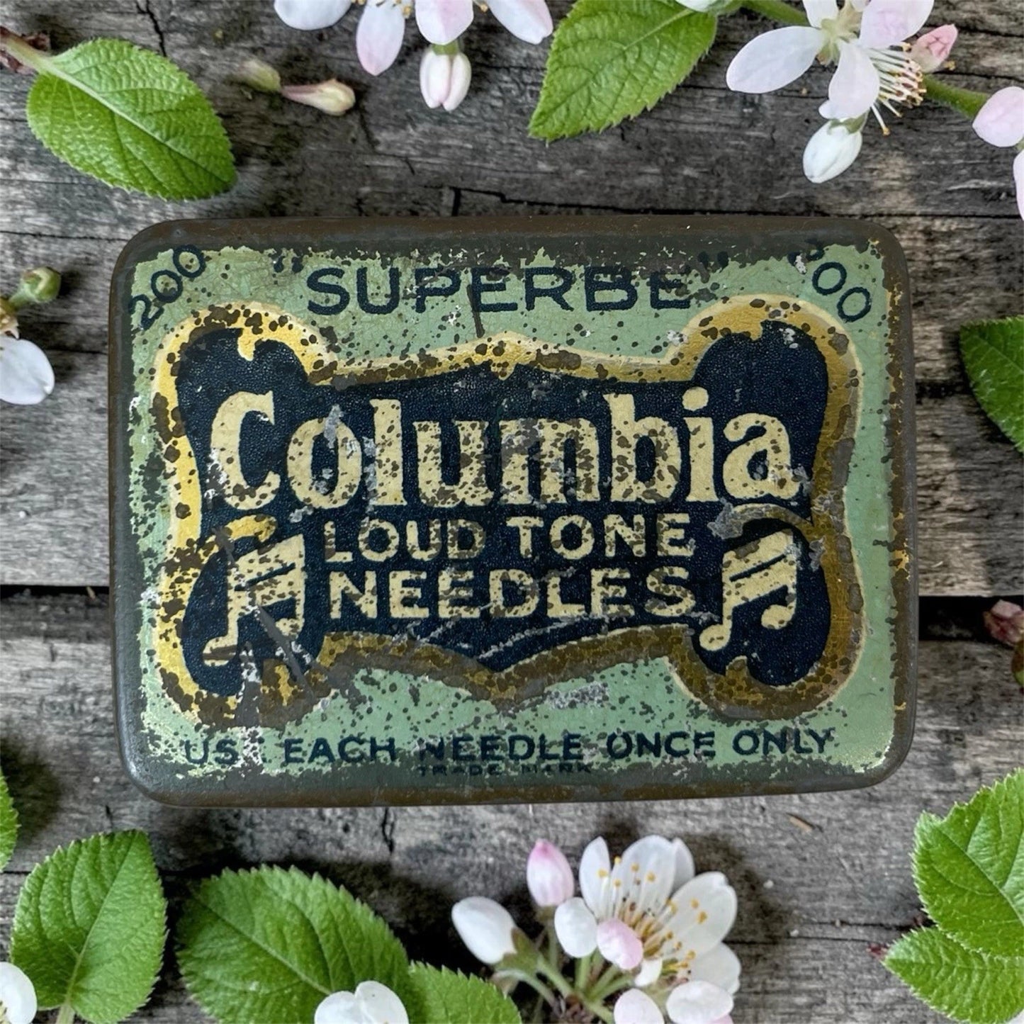 Antiche Puntine Per Grammofono Superbe Columbia Loud Tone Needles Epoca Scatola