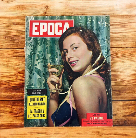 Rivista Epoca 10 Gennaio 1954 N. 171 A.V Arnoldo Mondadori Editore Vintage