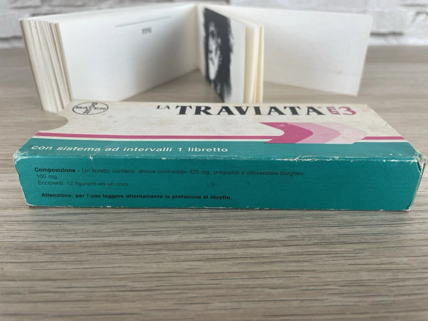 Libretto Promozionale Opera La Traviata 3 Atti Per Bayer Raro Vintage Epoca