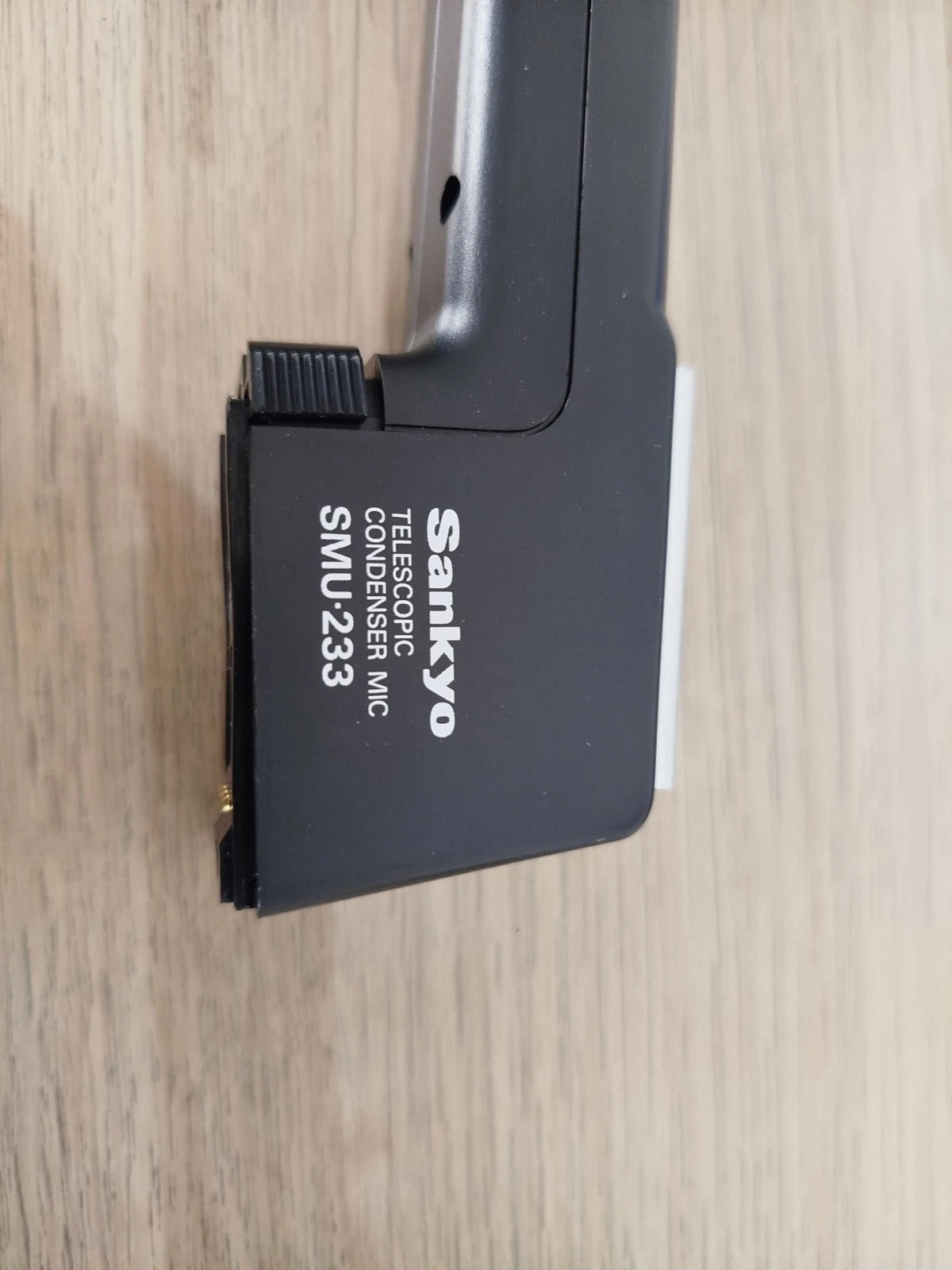 Sankyo Telecopic Condenser Mic Microfono SMU 233 Estendibile Cinepresa Nero