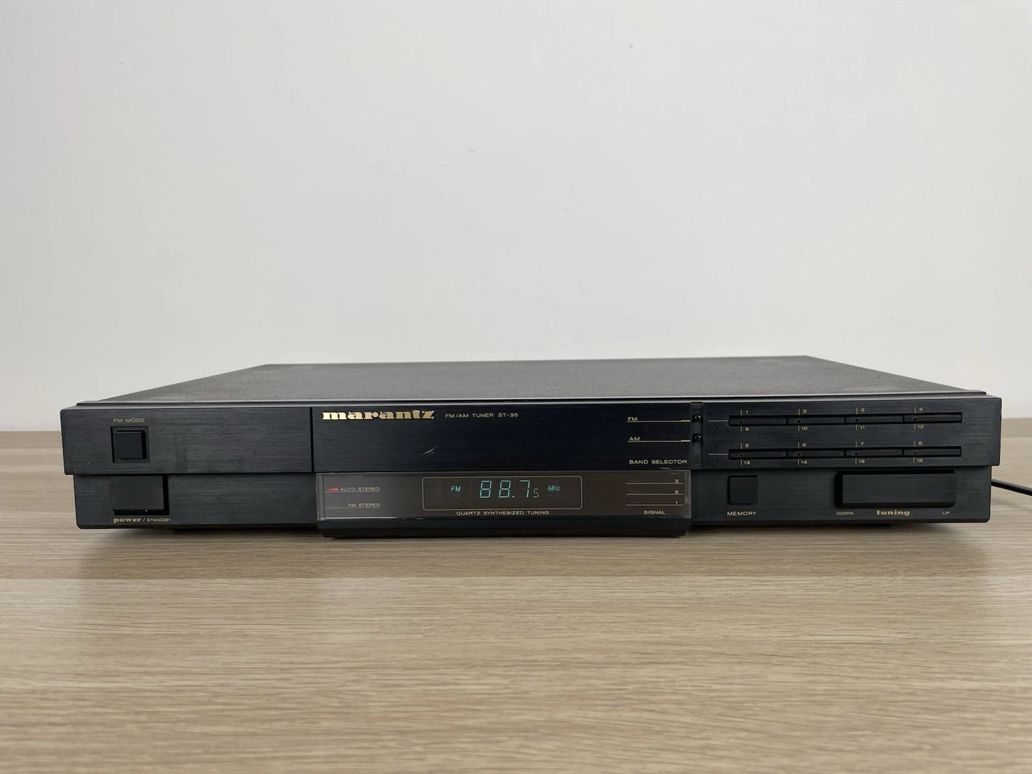 Sintonizzatore Tuner Marantz ST-35 Radio Stereo Vintage Anni 80 Nero Funzionante