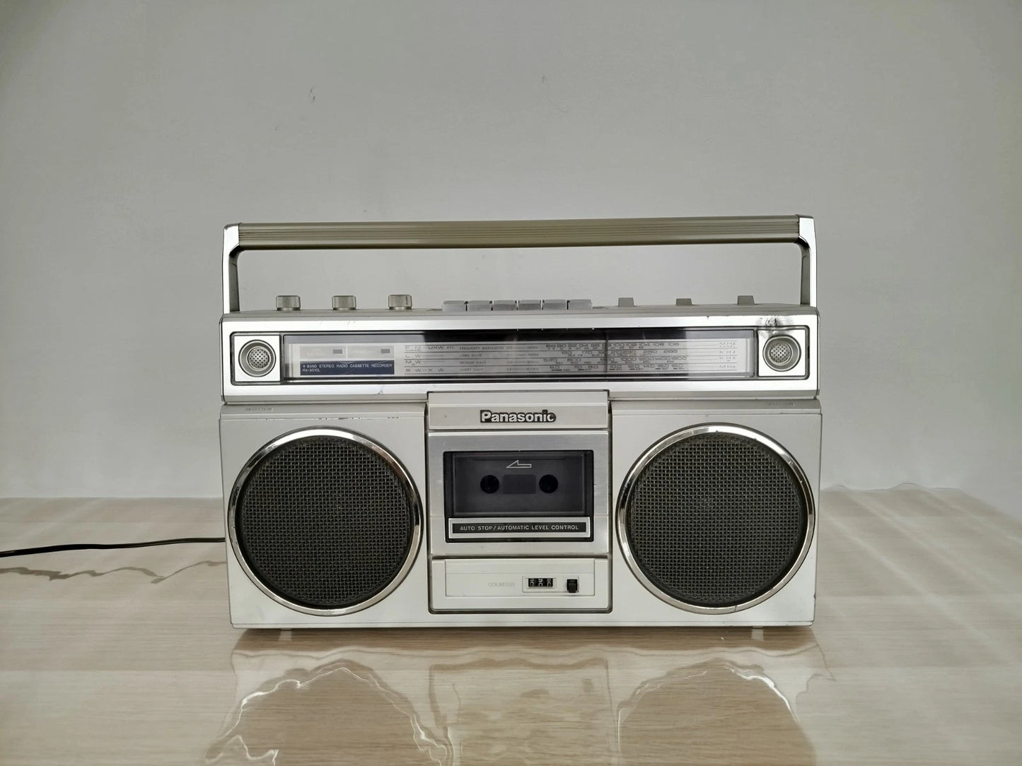 Boombox Ghettoblaster Radio Portatile Panasonic RX-5010LS Argento FM AM E Cavo
