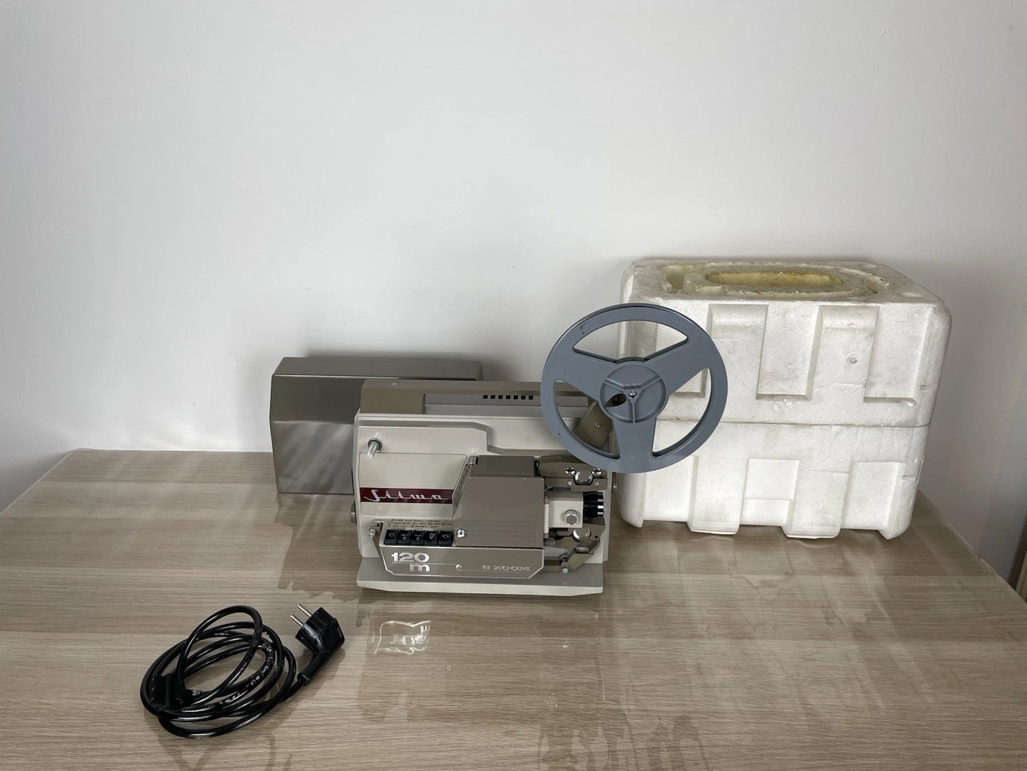 Proiettore Silma 120 m 8 Zoom Super 8 Vintage Epoca Anni 60 + Cavo Bobina Rivoli