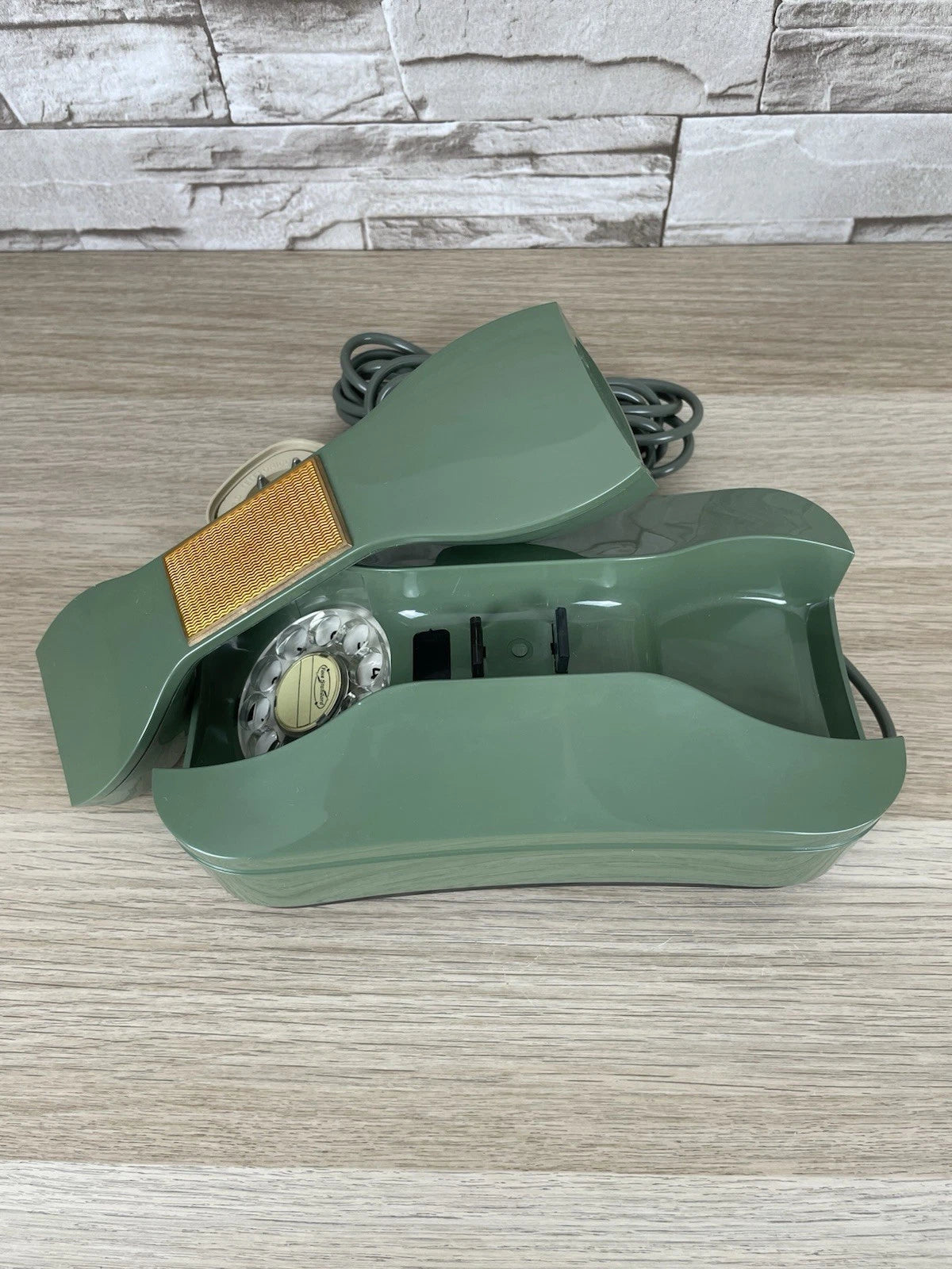 Telefono Face Standard Jewel Box Verde Fisso A Disco Vintage Epoca Anni 60