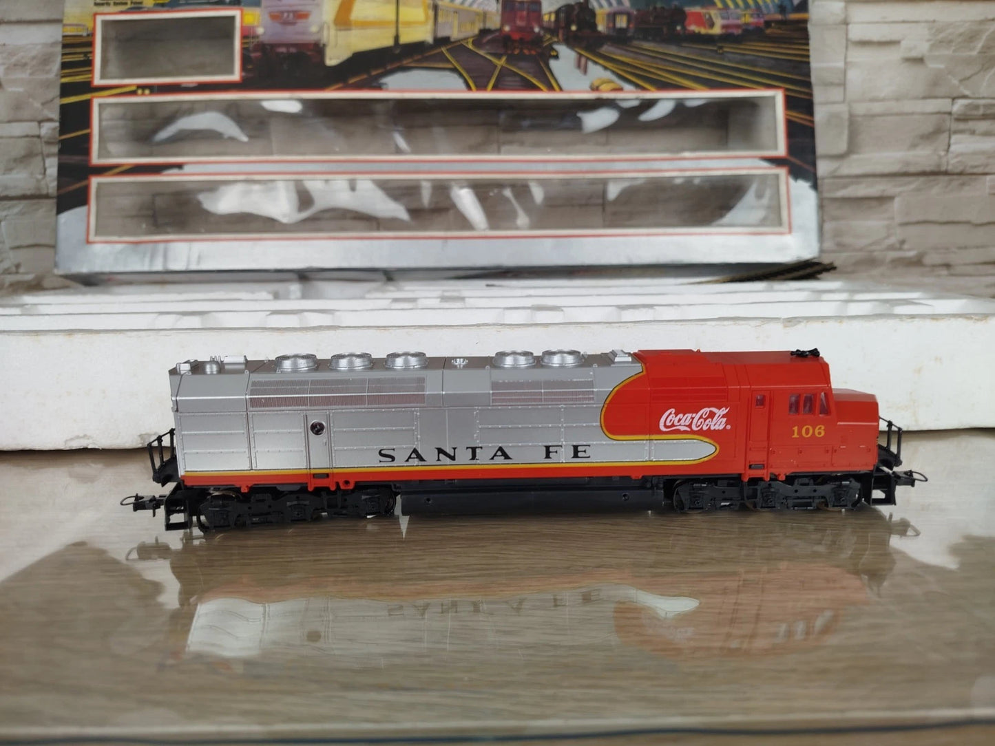 Trenino Elettrico Lima Coca Cola Santa Fe Vintage HO con Scatola Originale