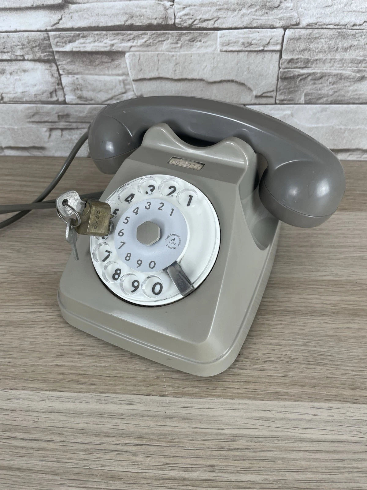 Telefono A Disco Auso Siemens 62 Design Lino Saltini Bigrigio Vintage Anni 60