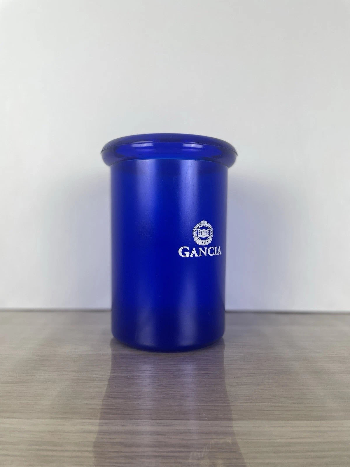 Glacette Secchiello Per Ghiaccio Pubblicitario Gancia Anni 80 In Plastica Blu