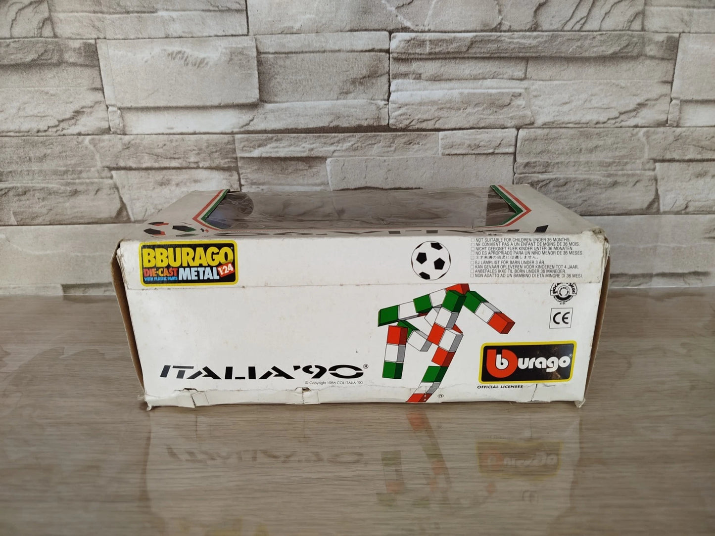 Modellino Automobile Burago Ferrari Testa Rossa 1984 Mondiali Italia 90 Cod 1504