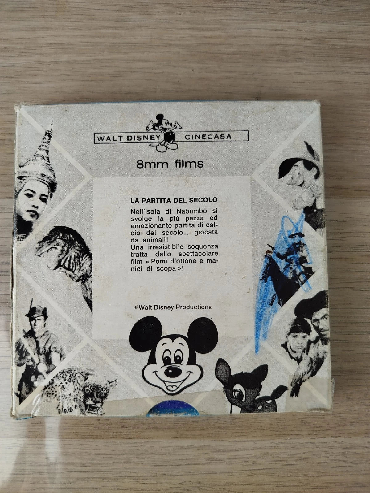 Pellicola Film Walt Disney Super 8 La Partita Del Secolo Vintage Epoca Anni 60
