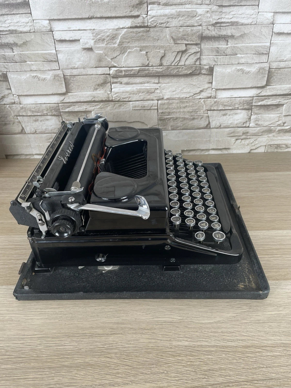 Macchina Per Scrivere Everest Mod.90 Milano Vintage Epoca Anni 40/50 Nera