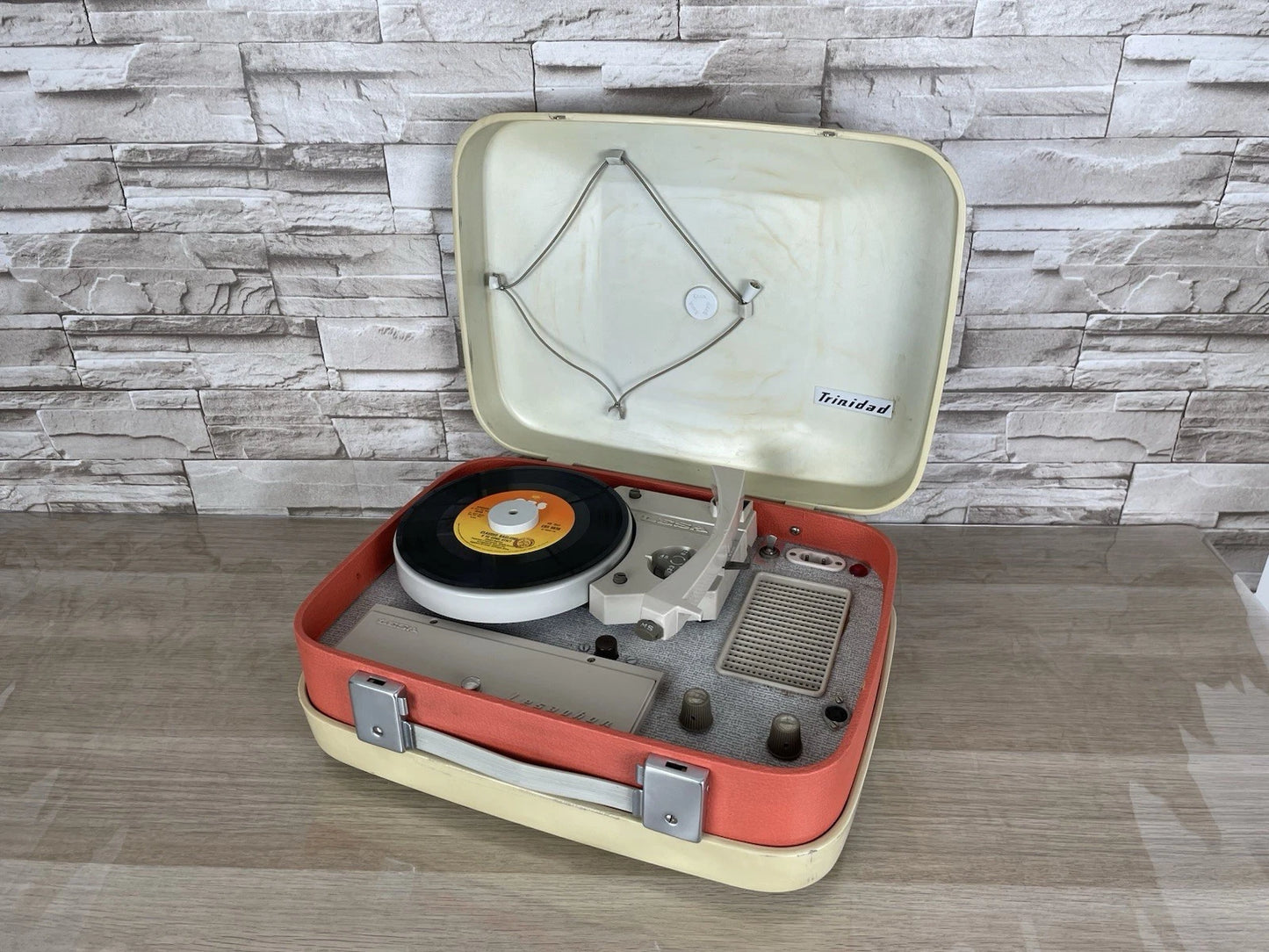 Fonovaligia Lesa Inverso LF 470 Trinidad Vintage Giradischi Valigetta Portatile