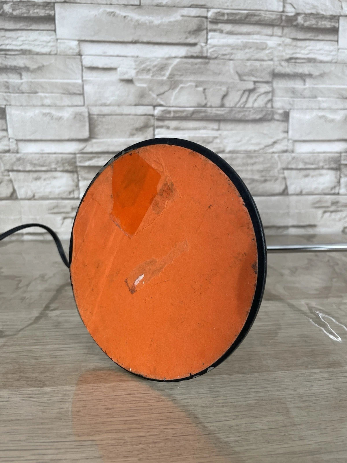 Lampada Da Tavolo Vintage Snodabile Bianca Epoca Anni 70 E16 Cavo E Interruttore
