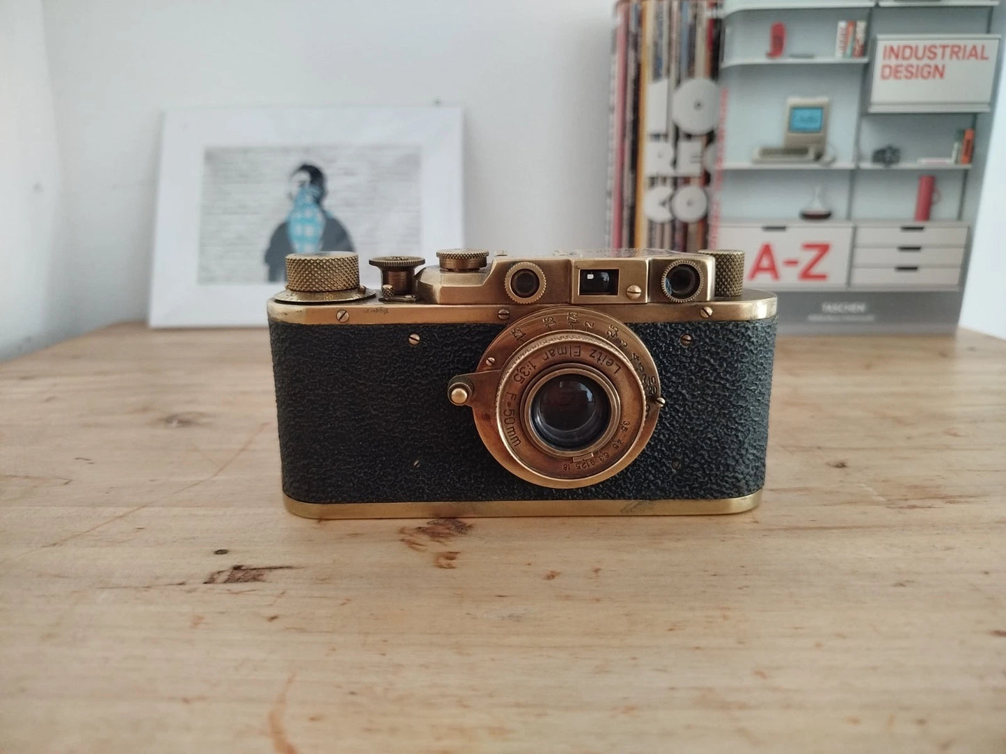 Fotocamera Analogica Leica IIIa Ernst Leitz Wetzlar Anni 30 Matricola 303617 Oro