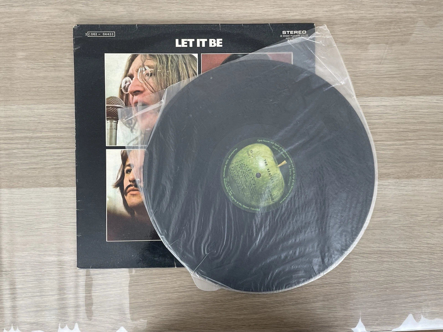 Disco Vinile 33 Giri The Beatles Let It Be Anno 1971 France Pathe Apple Records