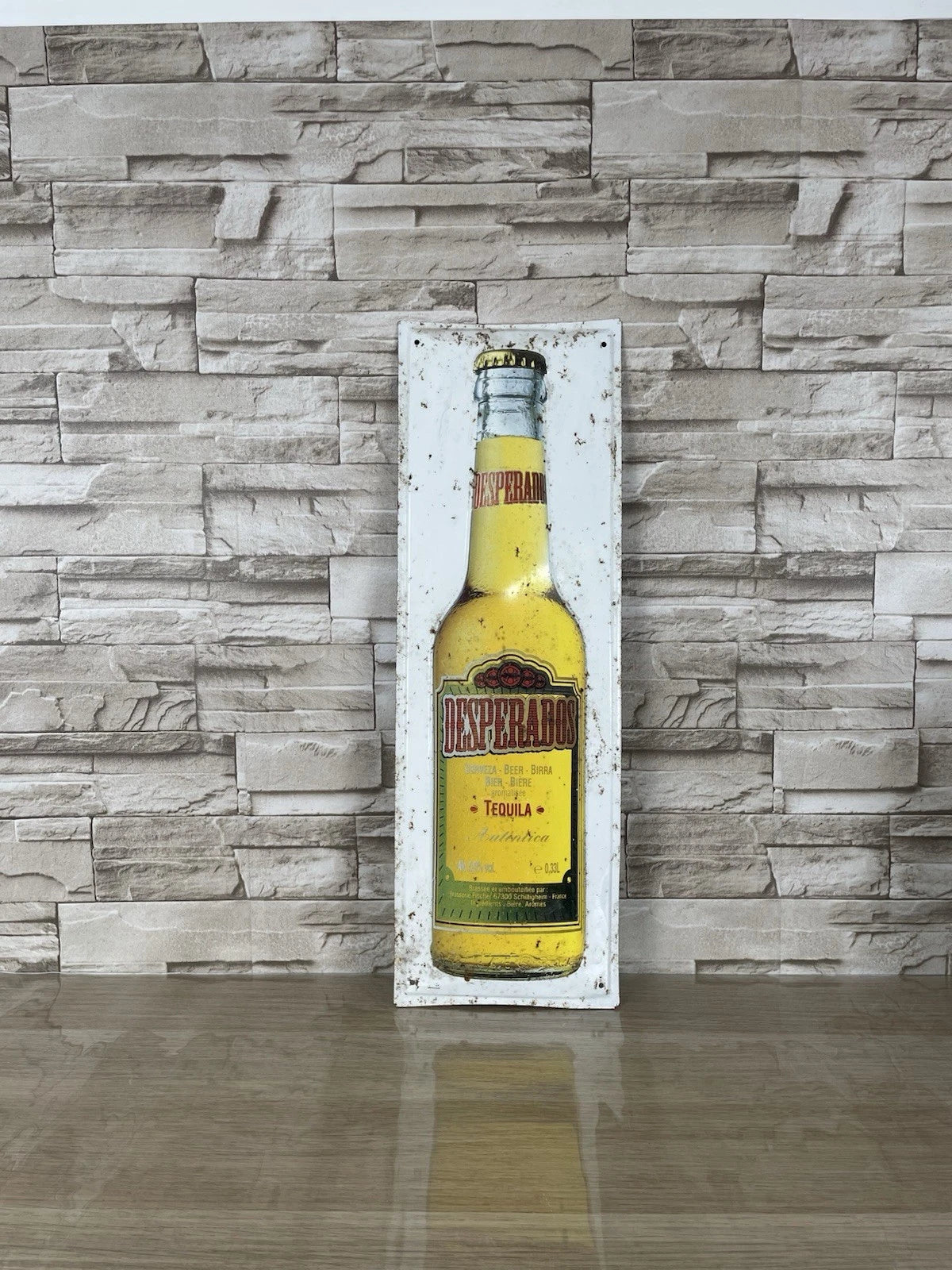 Insegna Di Metallo Da Muro Vintage Desperados Tequila Birra Cerveza