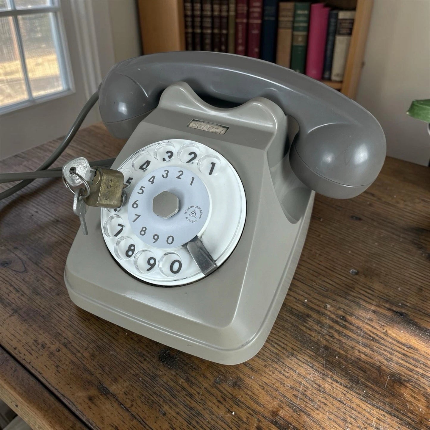 Telefono A Disco Auso Siemens 62 Design Lino Saltini Bigrigio Vintage Anni 60