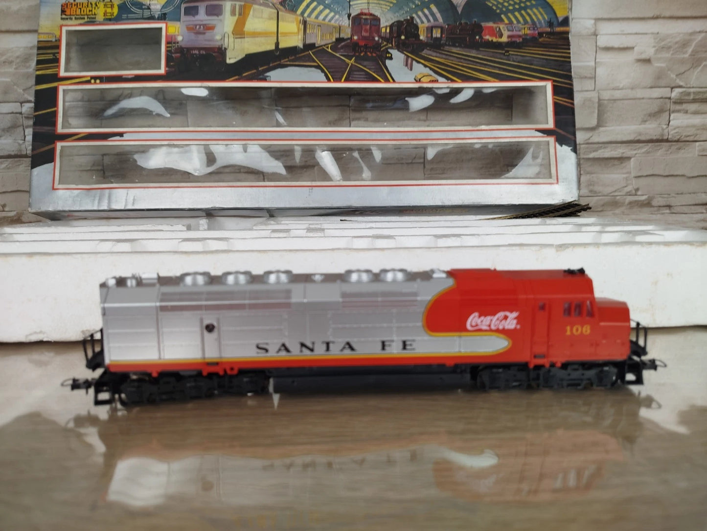 Trenino Elettrico Lima Coca Cola Santa Fe Vintage HO con Scatola Originale