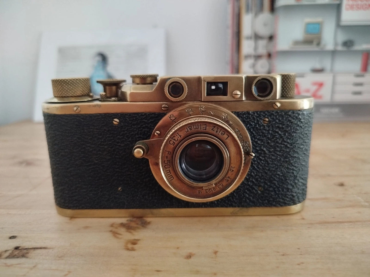 Fotocamera Analogica Leica IIIa Ernst Leitz Wetzlar Anni 30 Matricola 303617 Oro