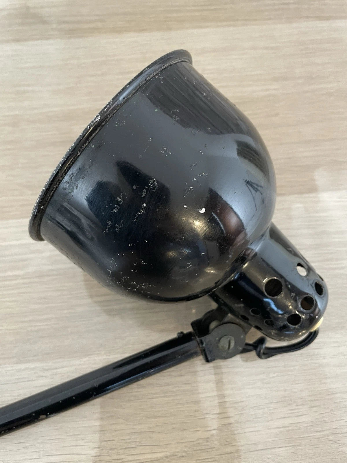 Lampada Snodabile Industriale Officina Regolabile Nero Vintage NO MORSETTO Vite